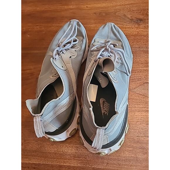 Nike React Element 55 Silver Men’s Size 13 BQ6166-007 Sneakers Shoes - Picture 4 of 14